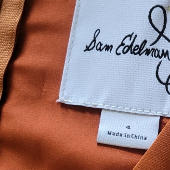 Sam Edelman Elegant Satin Wrap Dress in Rich Copper Size 4 - Picture 7 of 12